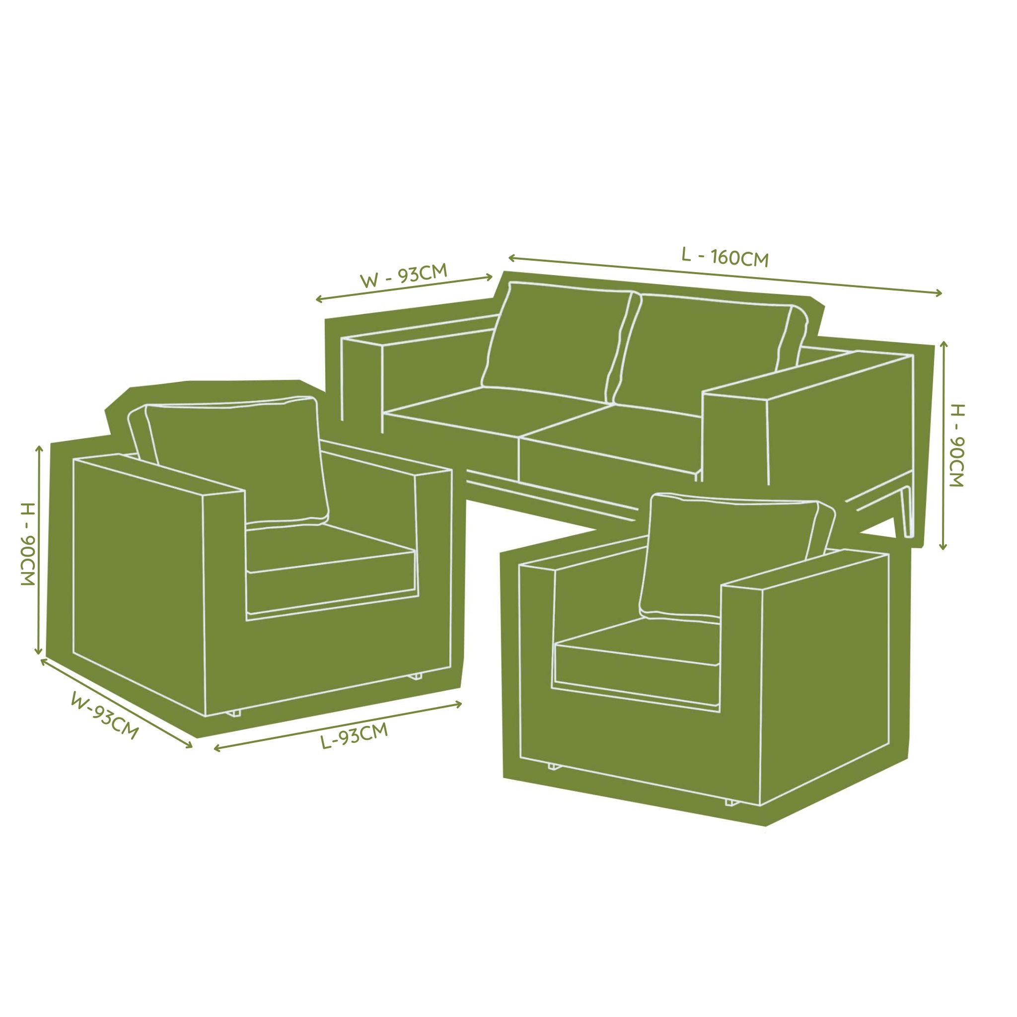 Garden Sofa Set  Furniture Cover