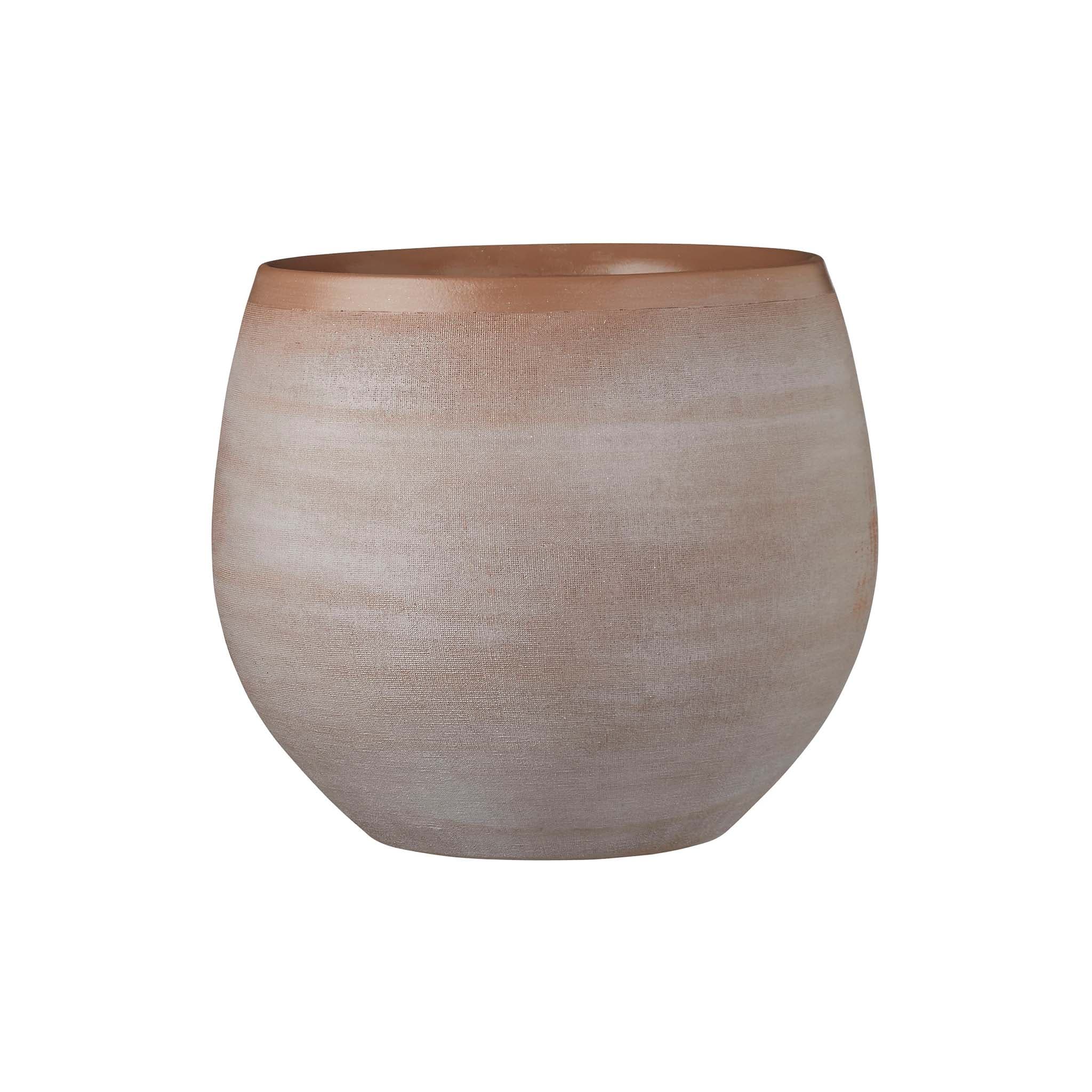Golden Brown Indoor Ceramic Plant Pot - 29cm