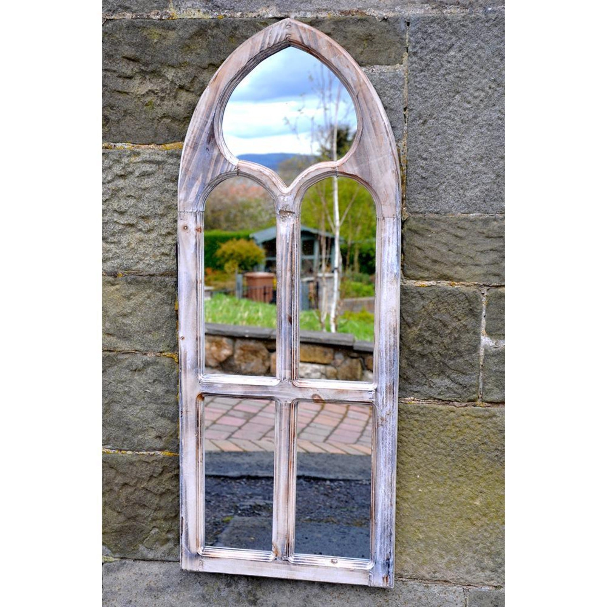Large Romanesque Arch  Garden Mirror