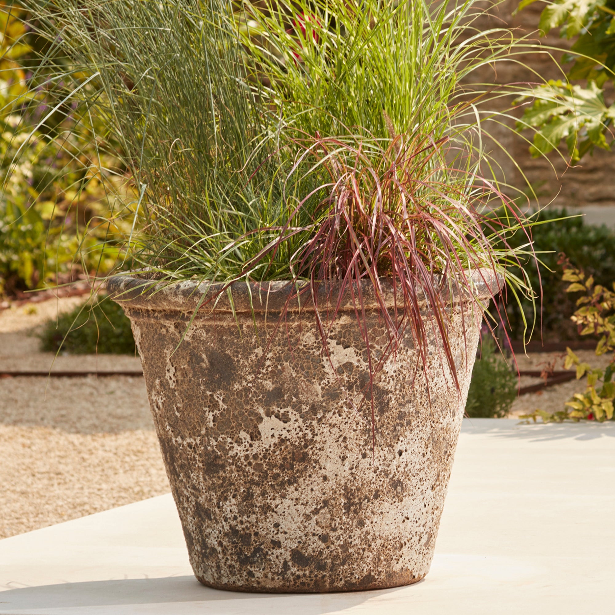 57cm Large Stone Glazed Pot  Outdoor Frostproof Plant Pot  H47cm X W57cm  Durable Glazed Clay  Tree And Large Plant Garden Pot  Gardenesque