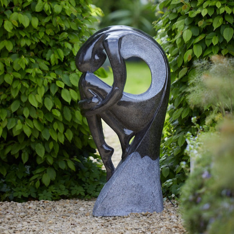 Meditating Figure Fibreglass Outdoor Water Feature With PumpandLed Light  110cm