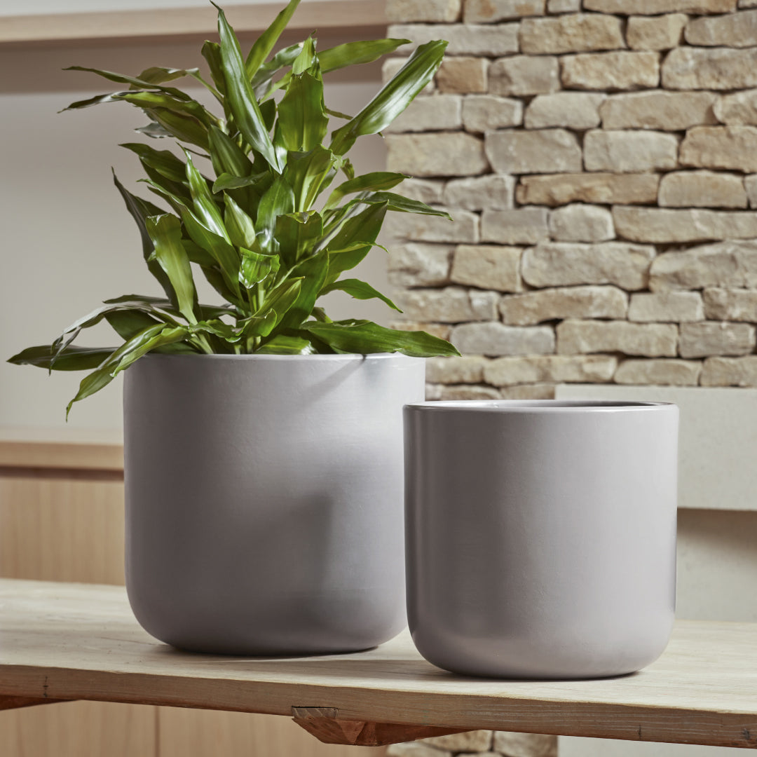 Nova  Indoor Plant Pot Soft Grey