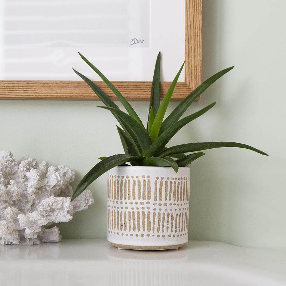 Scandi Ceramic Indoor Pot  W16 X H15 Cm
