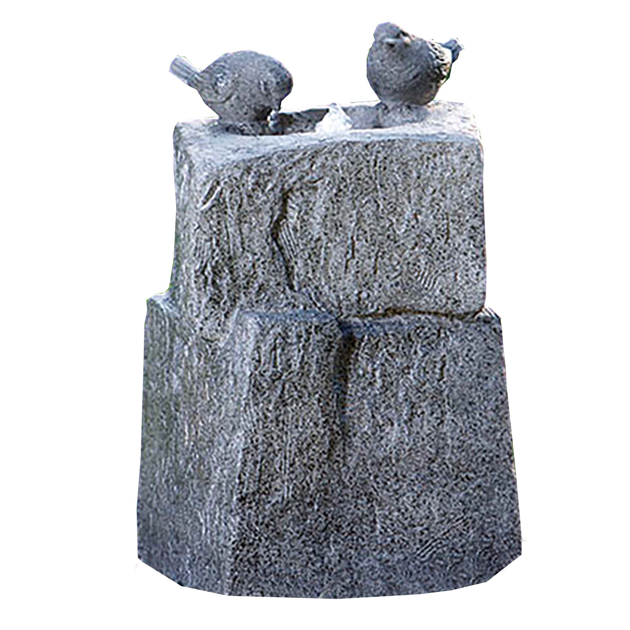 Two Blackbirds  Water Feature Light Grey