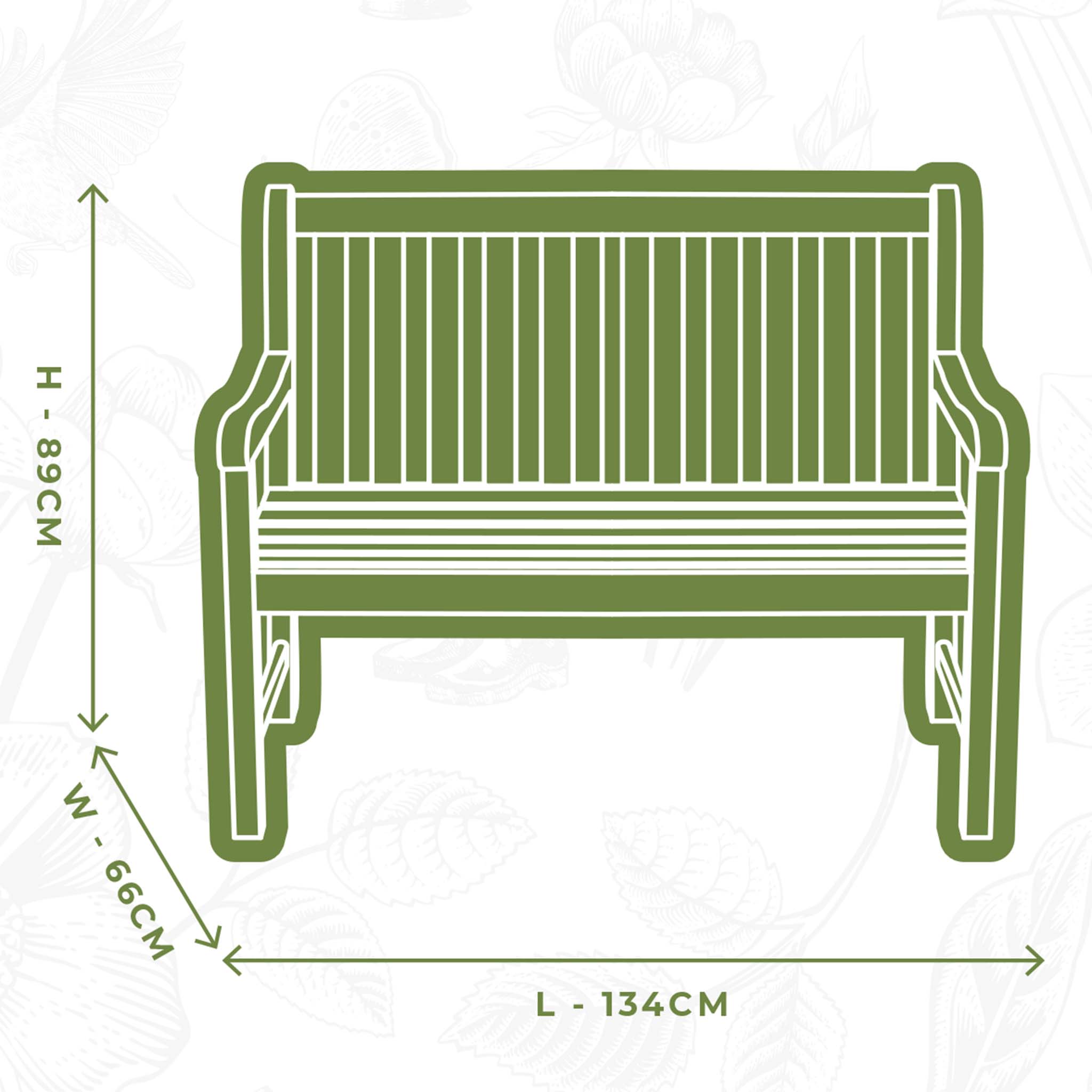 Two Seater Bench  Furniture Cover