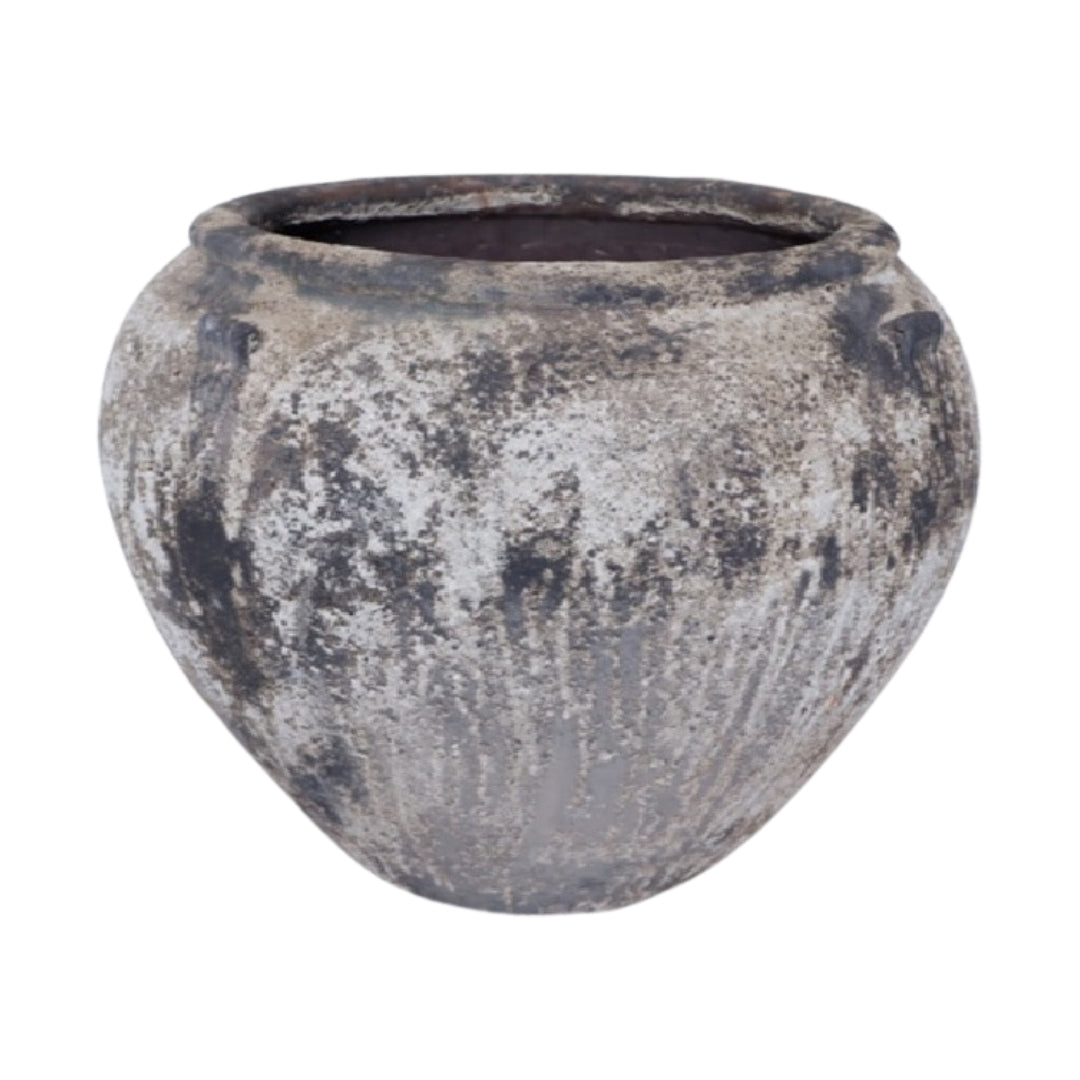 Ancient Stone  Round Garden Plant Jar