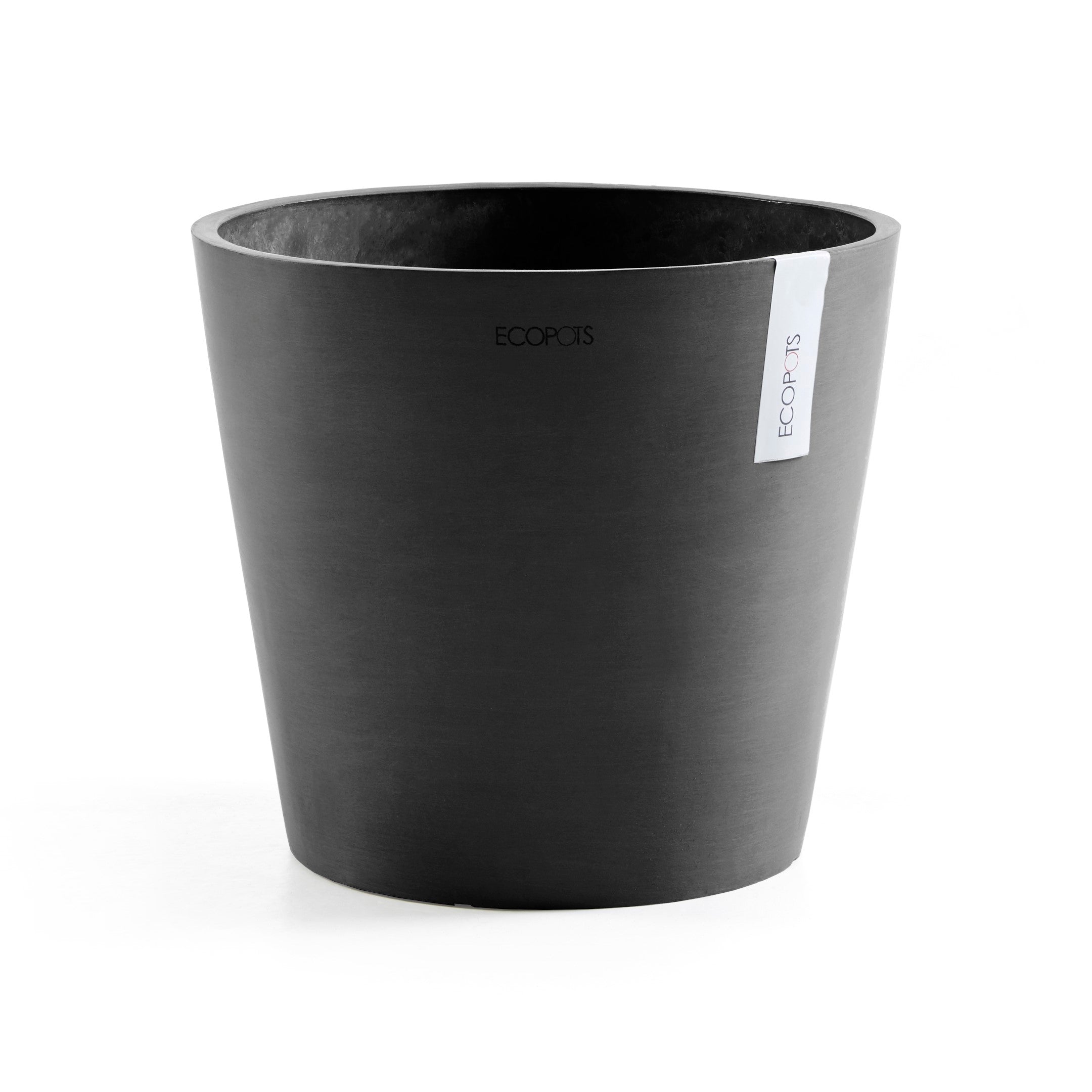X Ecopots  Round Plant Pots Charcoal