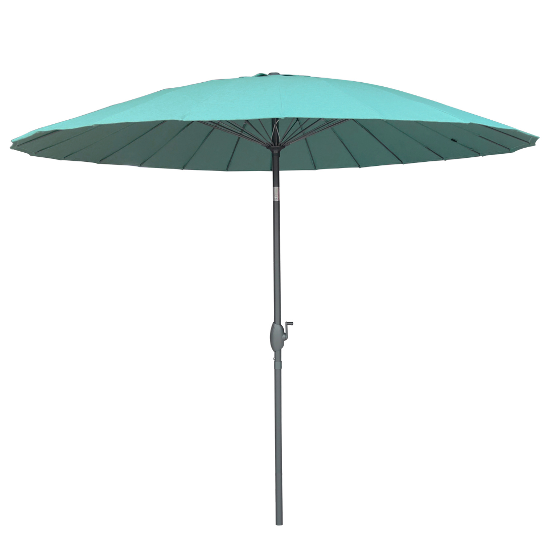 2.7m Shanghai  Garden Parasol Aqua Green